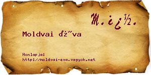Moldvai Éva névjegykártya