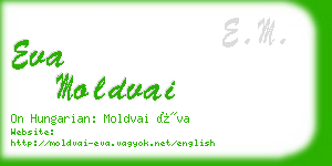 eva moldvai business card